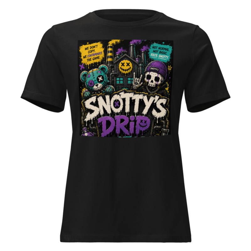 Black women's tee with the Contaminate The Game print